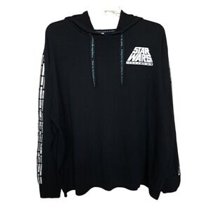 Disney Men's Star Wars Hoodie Logo‎ Black Size XXL Long Sleeve